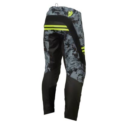 Pantaloni Enduro - Cross THOR YOUTH SECTOR DIGI CAMO · Negru / Gri / Verde-Fluo  - 2