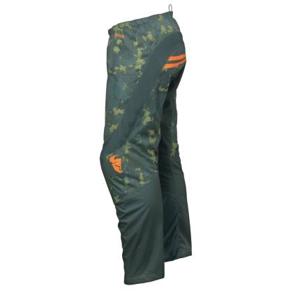 Pantaloni Enduro - Cross THOR YOUTH SECTOR DIGI CAMO · Verde / Portocaliu  - 2