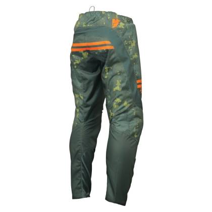 Pantaloni Enduro - Cross THOR YOUTH SECTOR DIGI CAMO · Verde / Portocaliu  - 1