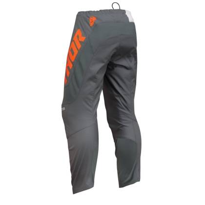 Pantaloni Enduro - Cross THOR YOUTH SECTOR CHECKER · Gri / Portocaliu  - 2