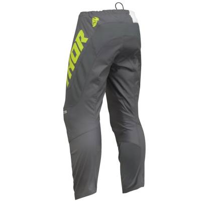 Pantaloni Enduro - Cross THOR YOUTH SECTOR CHECKER · Gri / Verde-fluo  - 2