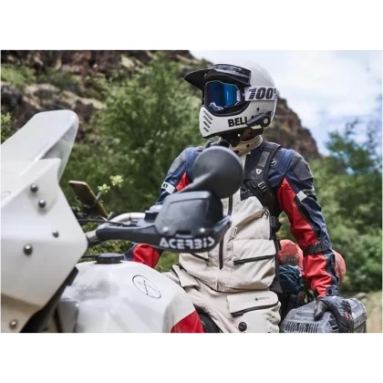 Geacă Moto din Textil GoreTex REVIT DEFENDER 3 GTX · Albastru / Roșu  - 6