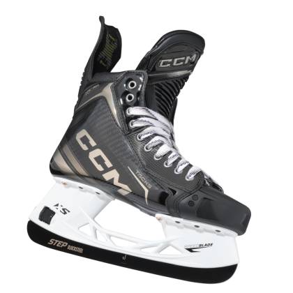 Patine Hochei Jucător, Intermediar, CCM TACKS XF PRO Conică · Negru / Auriu  - 1