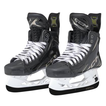 Patine Hochei Jucător, Intermediar, CCM TACKS XF PRO Conică · Negru / Auriu  - 0