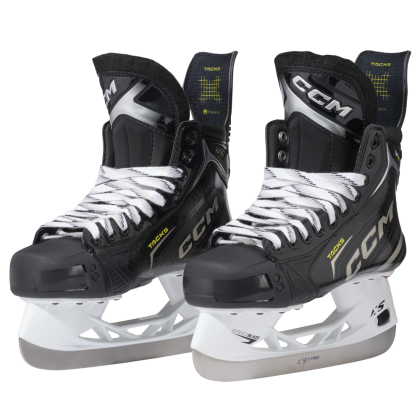 Patine Hochei Jucător, Intermediar, CCM TACKS XF 80 Lată · Negru / Auriu / Galben  - 0