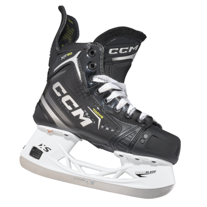 Patine Hochei Jucător, Junior, CCM TACKS XF 80 Regular · Negru / Auriu / Galben  - 2