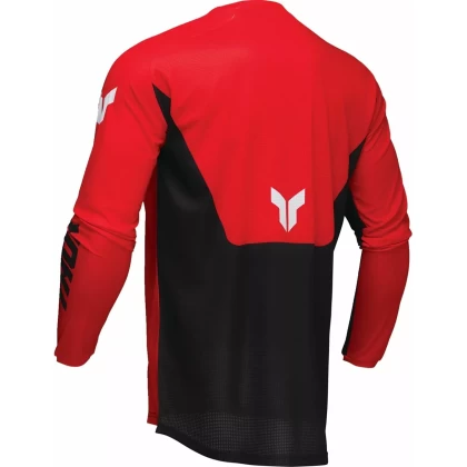 Tricou Enduro - Cross THOR LAUNCHMODE Forge · Negru / Roșu / Alb  - 3