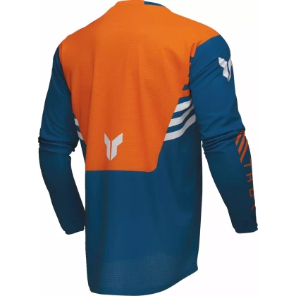 Tricou Enduro - Cross THOR LAUNCHMODE Zone · Portocaliu / Albastru  - 3