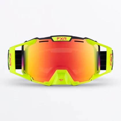 Ochelari Snowmobil FXR RACING COMBAT Vivid · Galben / Roz / Negru  - 1