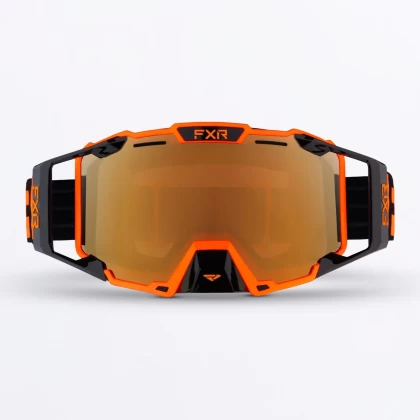 Ochelari Snowmobil FXR RACING COMBAT · Portocaliu / Negru  - 1