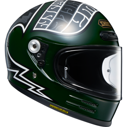 Cască Moto Integrală SHOEI GLAMSTER 06 Heiwa Motorcycle TC-4 · Verde / Alb  - 2