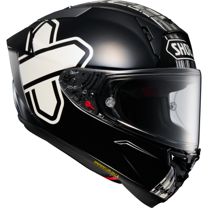 Cască Moto Integrală SHOEI X-SPR PRO Crosslogo TC-5 · Negru / Alb  - 2