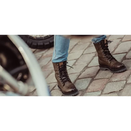 Ghete Moto Damă din Piele REVIT Portland Ladies · Negru  - 9