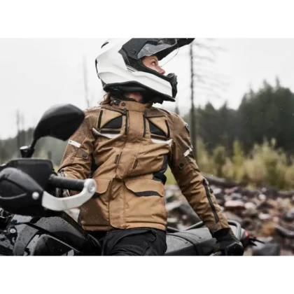 Geacă Moto Damă Touring din Textil REVIT OUTBACK 4 H2O LADIES · Maro  - 2