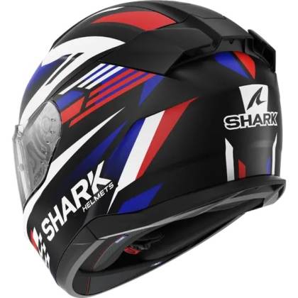 Cască Moto Integrală SHARK D-SKWAL 3 FIRSTLAP Mat · Negru / Albastru / Roșu  - 1