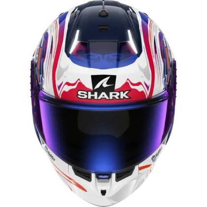 Cască Moto Integrală SHARK SKWAL i3 REPLICA ZARCO FRENCH GP cu Lumini de Frână · Alb / Mov / Albastru  - 2