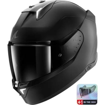 Cască Moto Integrală SHARK SKWAL i3 DARK SHADOW cu Lumini de Frână · Negru Mat  - 0