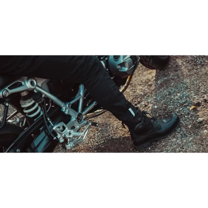 Ghete Moto din Piele REVIT Portland · Negru  - 9