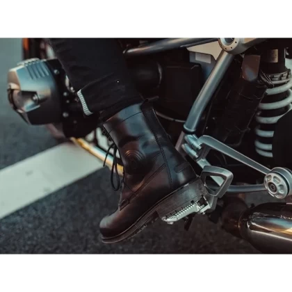 Ghete Moto din Piele REVIT Portland · Negru  - 8