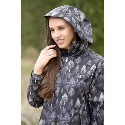 Pelerină Ploaie Damă STRINDBERG 5161 cu Motive, Steluțe · Albastru / Negru  - 5