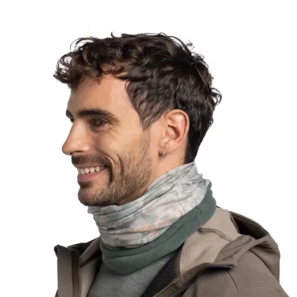 Bandană Tubulară Multifunctională BUFF ORIGINAL POLAR SHATTEX SILVESAGE · Bej / Verde  - 3