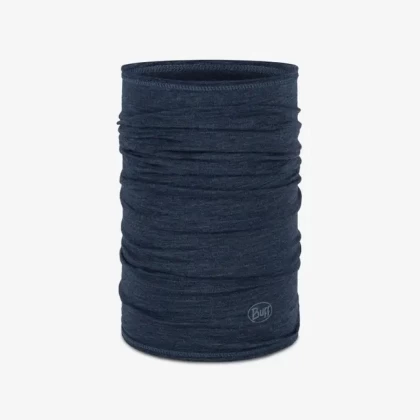 Bandană Tubulară Multifunctională BUFF ORIGINAL LIGHTWEIGHT MERINO WOOL SOLID NIGHT BLUE 