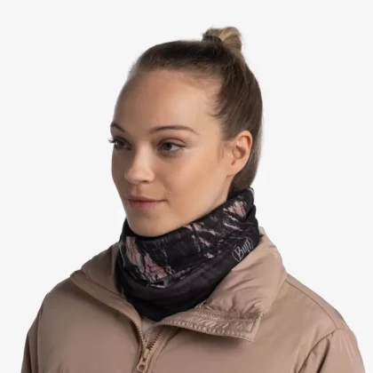 Bandană Tubulară Multifuncțională BUFF ORIGINAL REVERSIBLE POLAR BLAISE BLACK · Negru / Gri / Bej  - 3