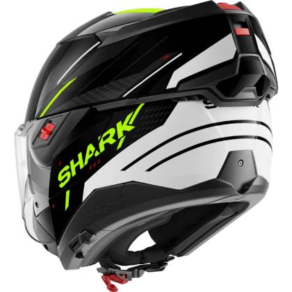 Cască Moto Modulară SHARK OXO RYDGER · Negru / Alb / Galben-Fluo  - 1