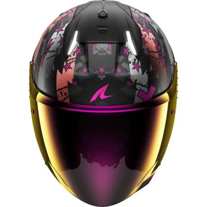 Cască Moto Open Face SHARK SKWAL I3 JET HELLCAT · Negru / Gri / Mov Mat  - 2