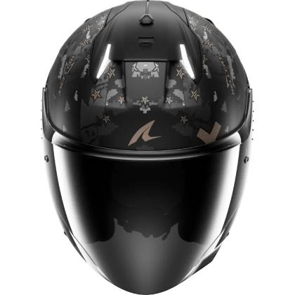 Cască Moto Open Face SHARK SKWAL I3 JET HELLCAT · Negru / Gri Mat  - 2