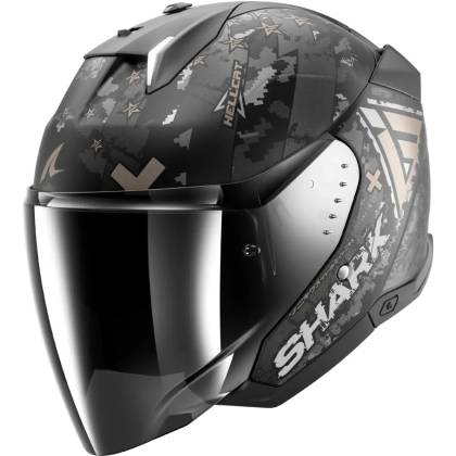 Cască Moto Open Face SHARK SKWAL I3 JET HELLCAT · Negru / Gri Mat  - 0