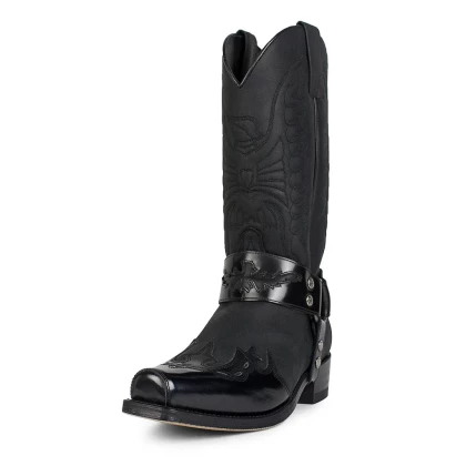 Cizme Cowboy Unisex din Piele Naturală SENDRA BOOTS 7862 58 SETA SPRINTER NEGRO · Negru  - 1