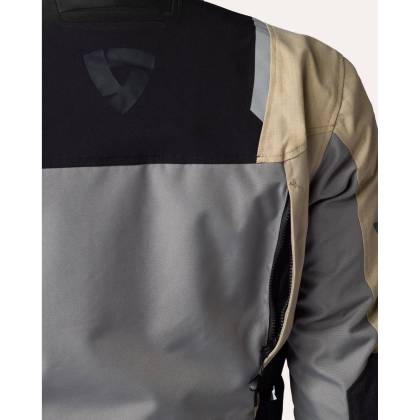 Geacă Moto din Textil REVIT OFFTRACK 2 H2O · Nisipiu / Gri  - 7