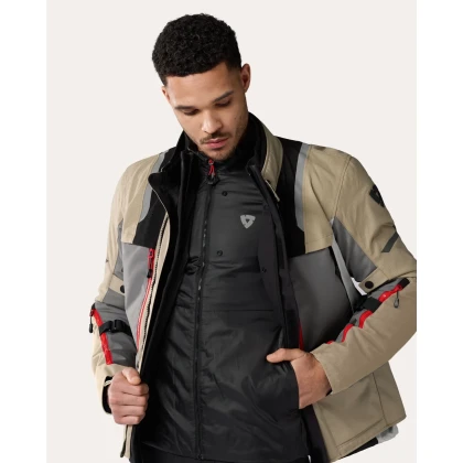 Geacă Moto din Textil REVIT OFFTRACK 2 H2O · Nisipiu / Gri  - 13