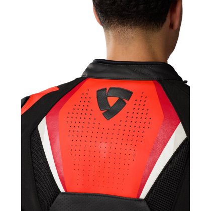 Geacă Moto din Piele REVIT AUTOMATE · Negru / Roșu  - 6