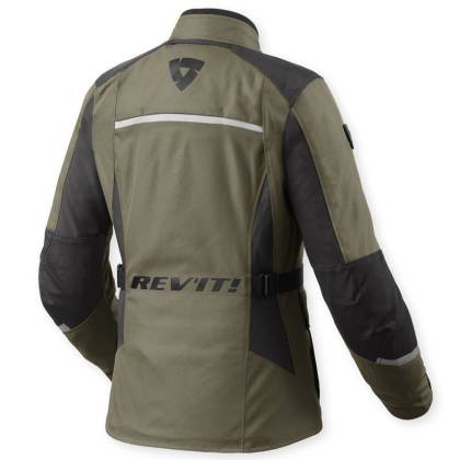 Geacă Moto Damă din Textil REVIT Voltiac 3 H2O · Verde / Antracit  - 1