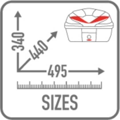 Geantă Moto Topcase GIVI B360NT2 Monolock 39L · Negru  - 4