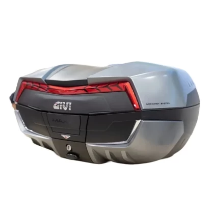 Geantă Moto Topcase GIVI V58N Maxia 5 Monokey 58L · Gri / Negru / Roșu  - 4