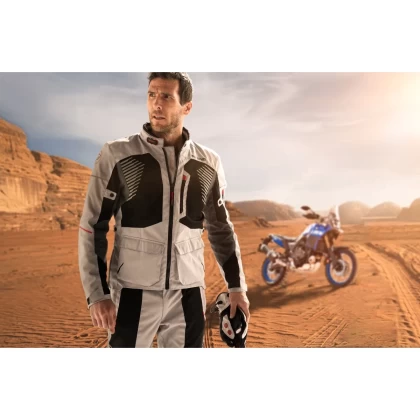 Geacă Moto de Vară din Textil BERING BAKUNDU · Gri / Negru / Roșu  - 5