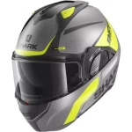 Cască Moto Modulară SHARK EVO GT ENCKE · Gri / Galben Fluo