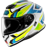 Cască Moto Flip-Up SHOEI NEOTEC 3 ANTHEM TC-3 · Albastru / Verde / Alb / Galben