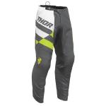 Pantaloni Enduro - Cross THOR YOUTH SECTOR CHECKER · Gri / Verde-fluo