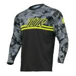 Tricou Enduro - Cross THOR YOUTH SECTOR DIGI CAMO · Negru / Gri / Verde-Fluo