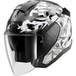 Cască Moto Open Face SHARK SKWAL JET PRANZ · Negru / Alb / Auriu