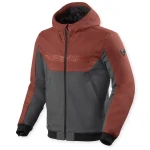 Hanorac Moto din Textil REVIT Parabolica 2 · Roșu / Gri