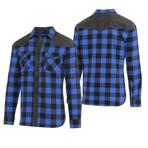 Cămașă Cowboy WILD WEST Lumberjack · Albastru 
