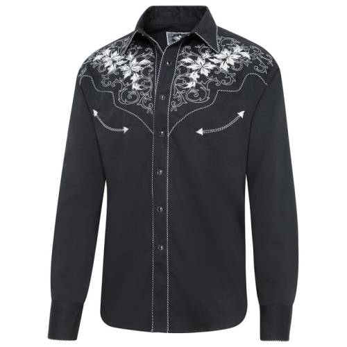 Cămașă Cowboy WILD WEST Garth · Negru 