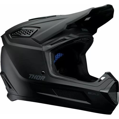 Cască Enduro - Cross THOR FLEET BLACKOUT · Negru 