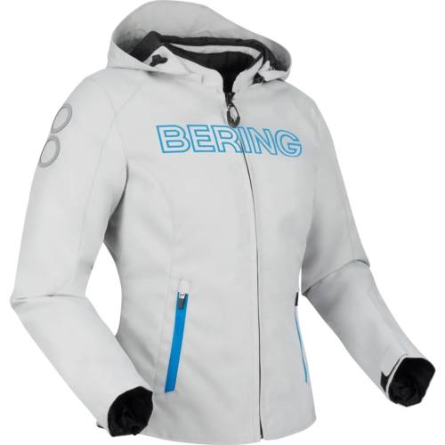 Geacă Moto Damă din Textil BERING LADY WARWICK · Gri / Albastru 