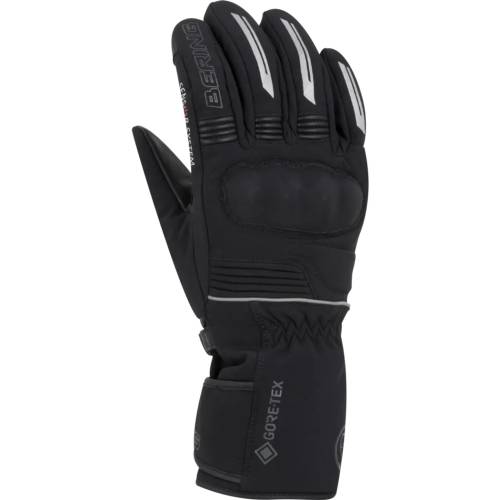 Mănuși Moto din Piele & Textil BERING HERCULE GTX · Negru 